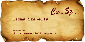 Csoma Szabella névjegykártya